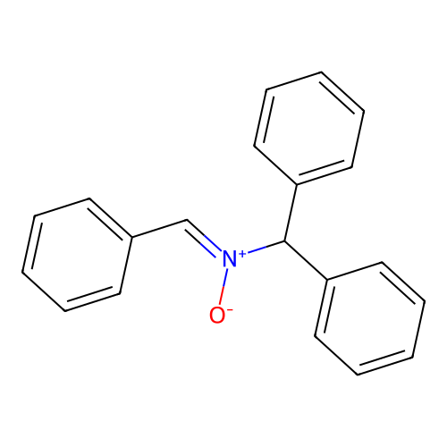 N-benzhydryl-1-phenylmethanimine oxide structure
