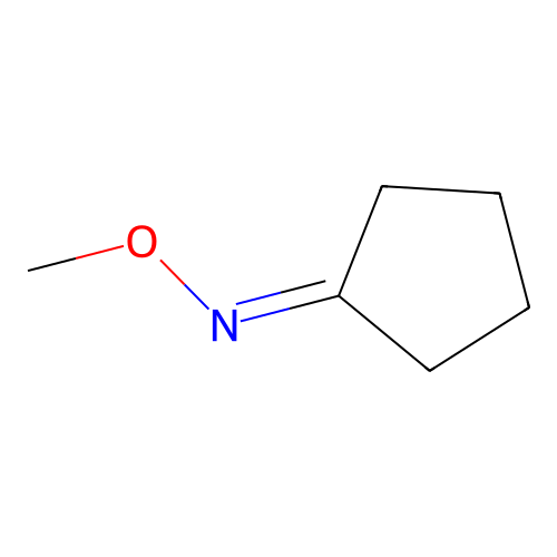 Cyclopentanone, O-methyloxime structure