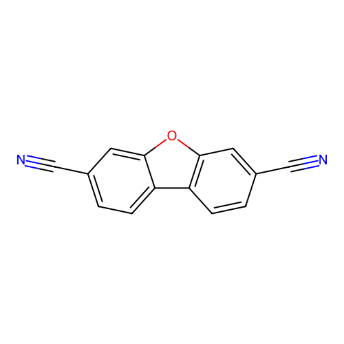 Dibenzo[b,d]furan-3,7-dicarbonitrile structure