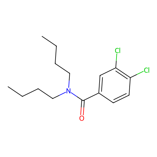 N,N-dibutyl-3,4-dichlorobenzamide structure