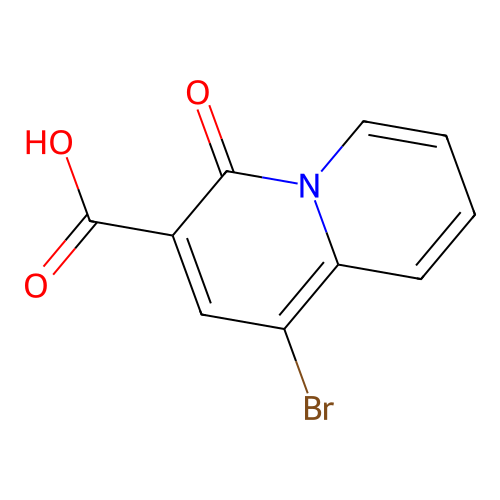 1-Bromo-4-oxo-4h-quinolizine-3-carboxylic acid structure