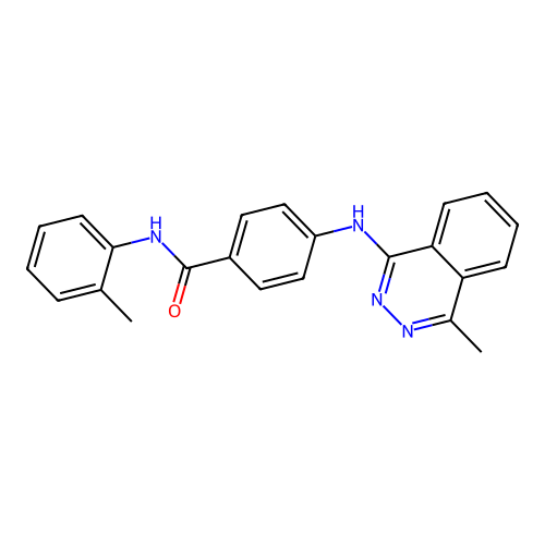 N-(2-methylphenyl)-4-[(4-methylphthalazin-1-yl)amino]benzamide structure