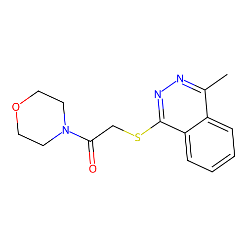 2-((4-Methylphthalazin-1-yl)thio)-1-morpholinoethanone structure