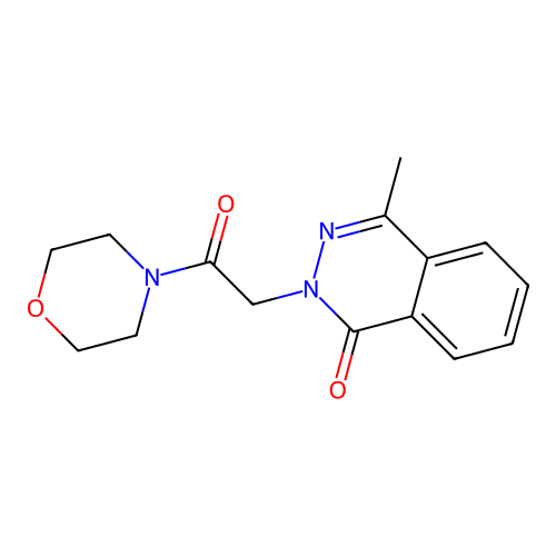4-methyl-2-[2-(morpholin-4-yl)-2-oxoethyl]phthalazin-1(2H)-one structure