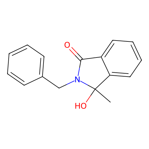 2-Benzyl-3-hydroxy-3-methyl-2,3-dihydro-isoindol-1-one structure