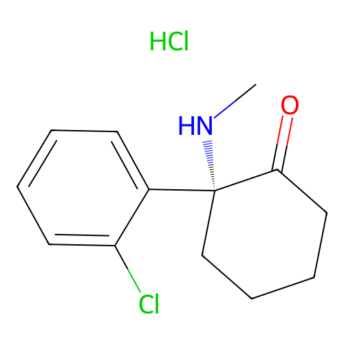 Ketamine hydrochloride, (R)- structure