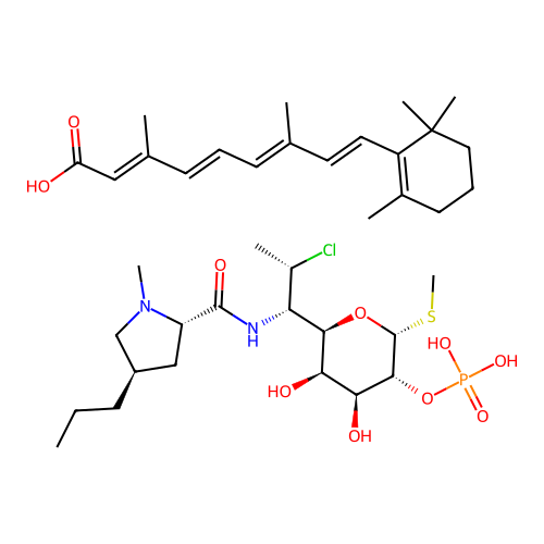 Clindamycin phosphate; tretinoin structure