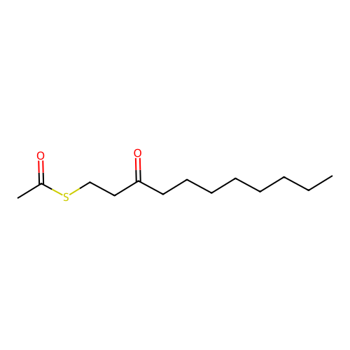 thioacetic acid S-(3-oxo-undecyl) ester structure