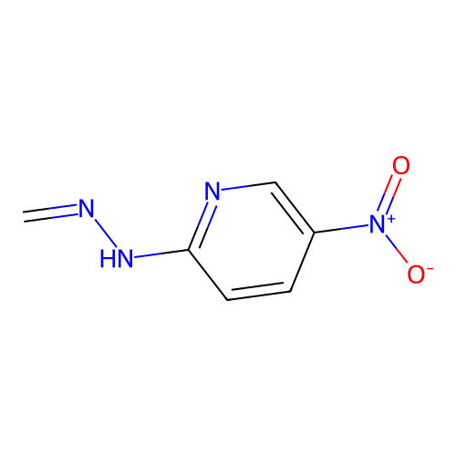2-(2-Methylidenehydrazinyl)-5-nitropyridine structure