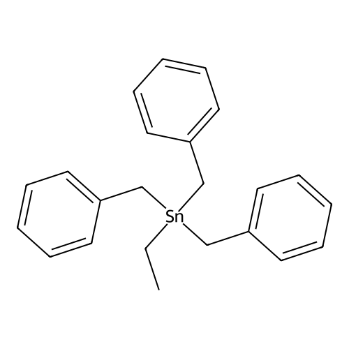 Stannane, ethyltris(phenylmethyl)- structure