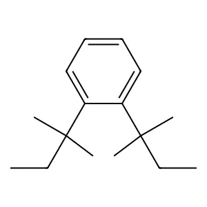 Benzene, 1,2-bis(1,1-dimethylpropyl)- structure