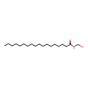 Octadecanamide, N-(hydroxymethyl)- structure