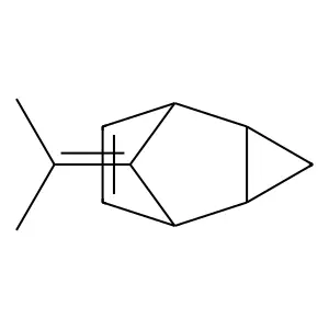 Tricyclo(3.2.1.02,4)oct-6-ene, 8-(1-methylethylidene)-, endo- structure