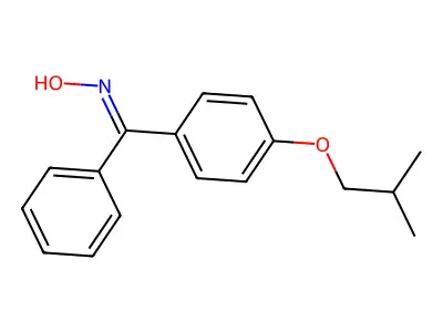 (NZ)-N-[[4-(2-methylpropoxy)phenyl]-phenylmethylidene]hydroxylamine structure