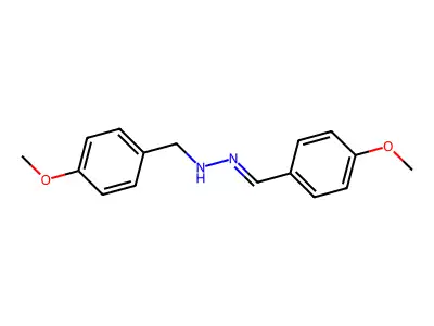 1-(4-methoxyphenyl)-N-[(4-methoxyphenyl)methylideneamino]methanamine structure