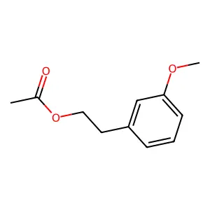 间甲氧基苯乙醇乙酸酯 structure