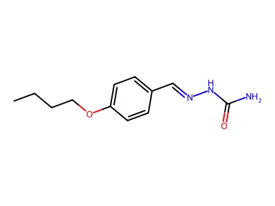 [(4-Butoxyphenyl)methylideneamino]urea structure