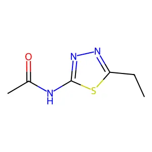 N-(5-ethyl-1,3,4-thiadiazol-2-yl)acetamide structure