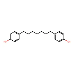 4,4'-Heptylidenebisphenol structure