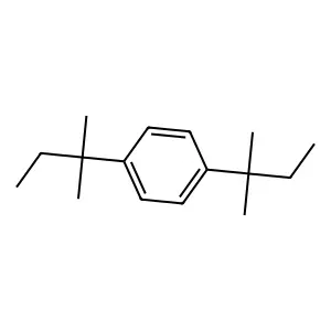 Benzene, 1,4-bis(1,1-dimethylpropyl)- structure