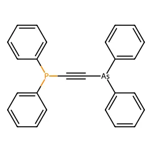 Phosphine, [(diphenylarsino)ethynyl]diphenyl- structure