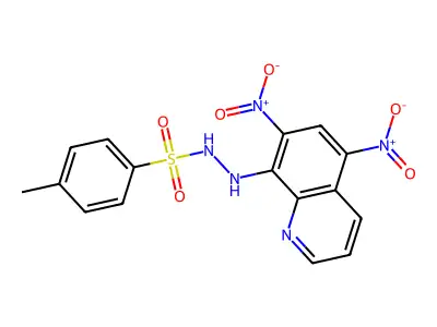 N'-(5,7-dinitro-8-quinolinyl)-4-methylbenzenesulfonohydrazide structure