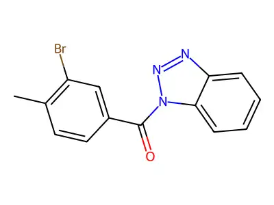1-(3-bromo-4-methylbenzoyl)-1H-1,2,3-benzotriazole structure