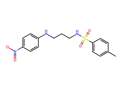4-methyl-N-[3-(4-nitroanilino)propyl]benzenesulfonamide structure