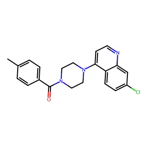 7-Chloro-4-[4-(4-methylbenzoyl)piperazin-1-yl]quinoline structure