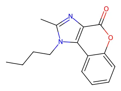 1-Butyl-2-methylchromeno[3,4-d]imidazol-4-one structure
