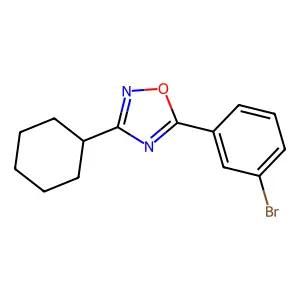 5-(3-Bromophenyl)-3-cyclohexyl-1,2,4-oxadiazole structure