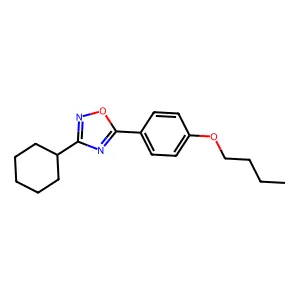 5-(4-Butoxyphenyl)-3-cyclohexyl-1,2,4-oxadiazole structure