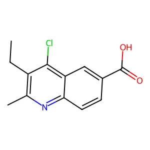 4-Chloro-3-ethyl-2-methylquinoline-6-carboxylic acid structure
