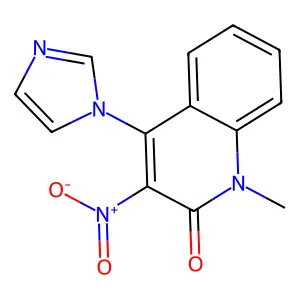 4-Imidazol-1-yl-1-methyl-3-nitroquinolin-2-one structure