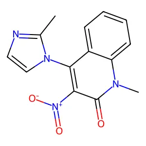 1-Methyl-4-(2-methylimidazol-1-yl)-3-nitroquinolin-2-one structure
