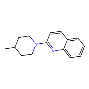 2-(4-Methyl-1-piperidinyl)quinoline structure