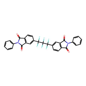 Phthalimide, 4,4'-(hexafluorotrimethylene)bis[N-phenyl- structure