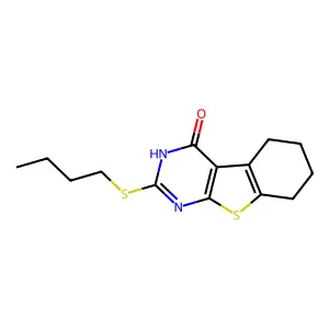 2-butylsulfanyl-5,6,7,8-tetrahydro-3H-[1]benzothiolo[2,3-d]pyrimidin-4-one structure