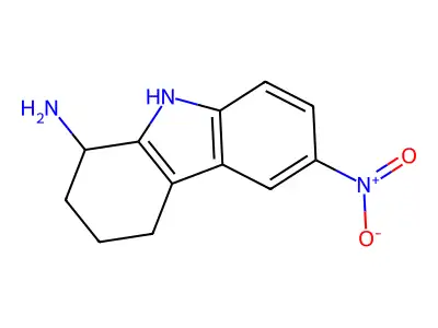 6-nitro-2,3,4,9-tetrahydro-1H-carbazol-1-amine structure