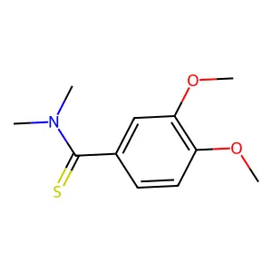 3,4-dimethoxy-N,N-dimethylbenzenecarbothioamide structure