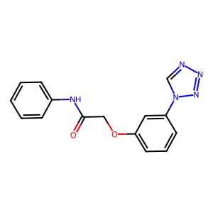 N-Phenyl-2-(3-tetrazol-1-yl-phenoxy)-acetamide structure