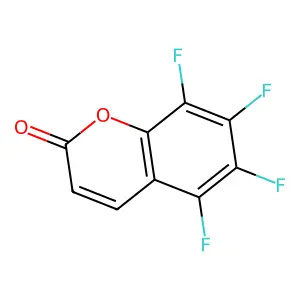 5,6,7,8-Tetrafluorocoumarin structure