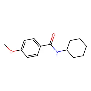 N-cyclohexyl-4-methoxybenzamide structure