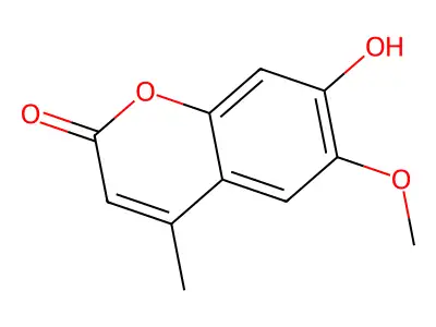7-Hydroxy-6-methoxy-4-methyl-2H-chromen-2-one structure