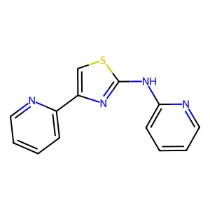 N-(pyridin-2-yl)-4-(pyridin-2-yl)thiazol-2-amine structure
