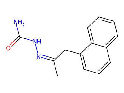(1-Naphthalen-1-ylpropan-2-ylideneamino)urea structure