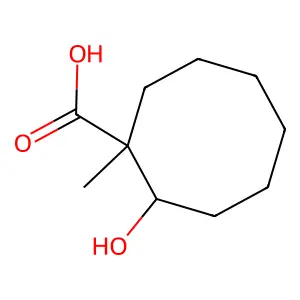 2-羟基-1-甲基环辛烷甲酸 structure