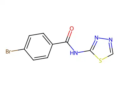 4-bromo-N-(1,3,4-thiadiazol-2-yl)benzamide structure