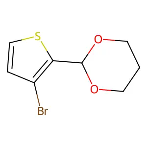 2-(3-Bromo-2-thienyl)-1,3-dioxane structure