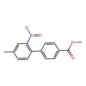 Methyl 4-(4-methyl-2-nitrophenyl)benzoate structure